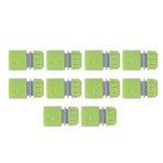 10pcs G1/2 Thread Gardening Water Hose Quick Connector Nipple Kit Water Pipe Irrigations Thread Joint System for Watering