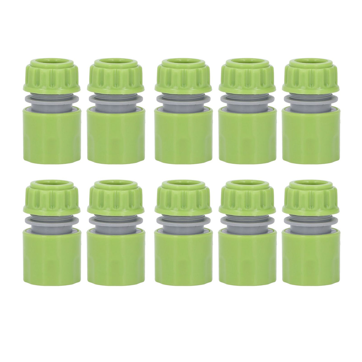 10pcs G1/2 Thread Gardening Water Hose Quick Connector Nipple Kit Water Pipe Irrigations Thread Joint System for Watering