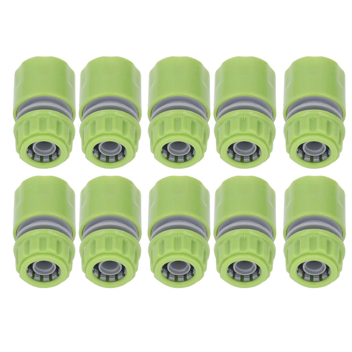 10pcs G1/2 Thread Gardening Water Hose Quick Connector Nipple Kit Water Pipe Irrigations Thread Joint System for Watering