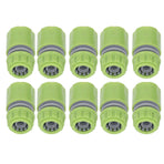 10pcs G1/2 Thread Gardening Water Hose Quick Connector Nipple Kit Water Pipe Irrigations Thread Joint System for Watering