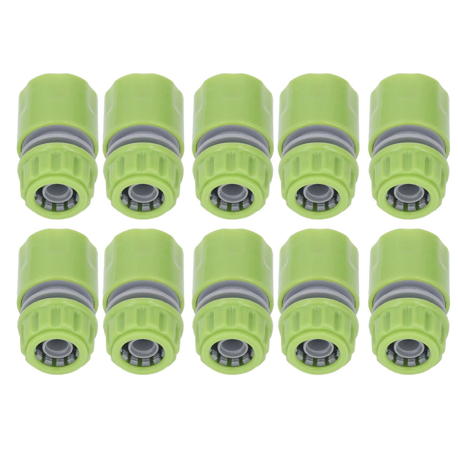 10pcs G1/2 Thread Gardening Water Hose Quick Connector Nipple Kit Water Pipe Irrigations Thread Joint System for Watering