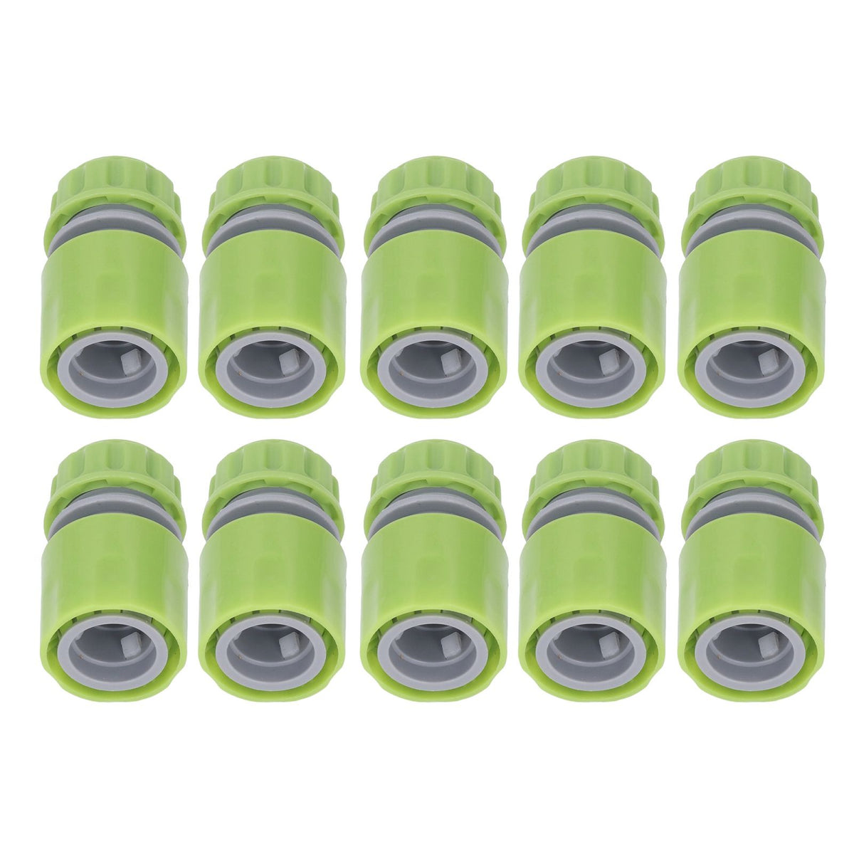10pcs G1/2 Thread Gardening Water Hose Quick Connector Nipple Kit Water Pipe Irrigations Thread Joint System for Watering