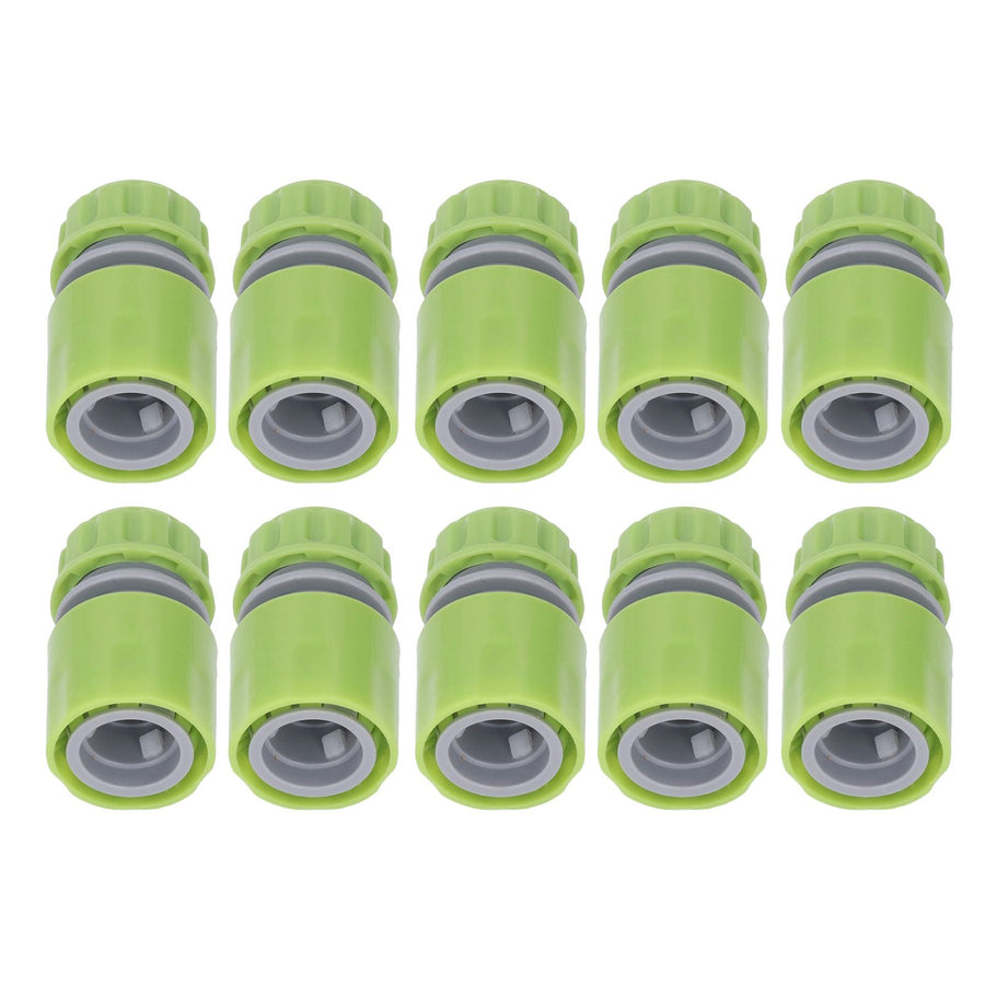 10pcs G1/2 Thread Gardening Water Hose Quick Connector Nipple Kit Water Pipe Irrigations Thread Joint System for Watering