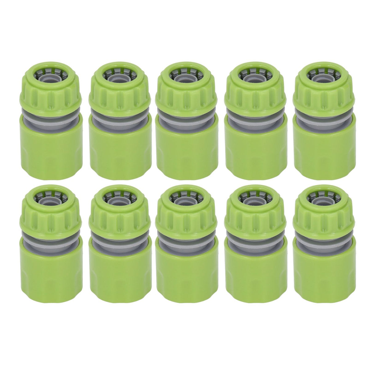 10pcs G1/2 Thread Gardening Water Hose Quick Connector Nipple Kit Water Pipe Irrigations Thread Joint System for Watering