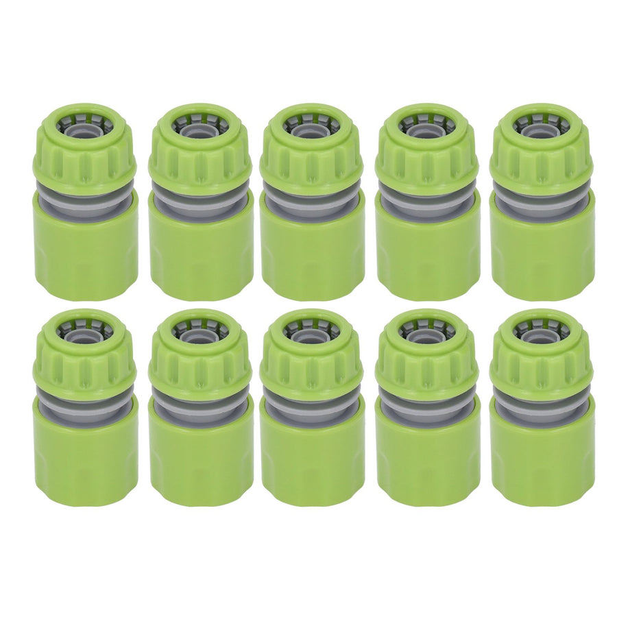 10pcs G1/2 Thread Gardening Water Hose Quick Connector Nipple Kit Water Pipe Irrigations Thread Joint System for Watering