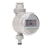 Solar Water Timer Smart Automatic Watering Irrigation Controller System with LCD Display Screen for Home Garden - Front View