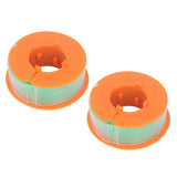2Pcs Lawn Mower Spool Line Nylon Trimmer Accessories Replacement Fit for BOSCH ART 30 ART 30FA Green - Top-Down View