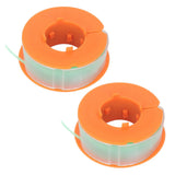 2Pcs Lawn Mower Spool Line Nylon Trimmer Accessories Replacement Fit for BOSCH ART 30 ART 30FA Green - 45-Degree Angle