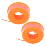 2Pcs Lawn Mower Spool Line Nylon Trimmer Accessories Replacement Fit for BOSCH ART 30 ART 30FA Orange - Side View