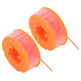 2Pcs Lawn Mower Spool Line Nylon Trimmer Accessories Replacement Fit for BOSCH ART 30 ART 30FA Orange