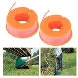 2Pcs Lawn Mower Spool Line Nylon Trimmer Accessories Replacement Fit for BOSCH ART 30 ART 30FA Orange