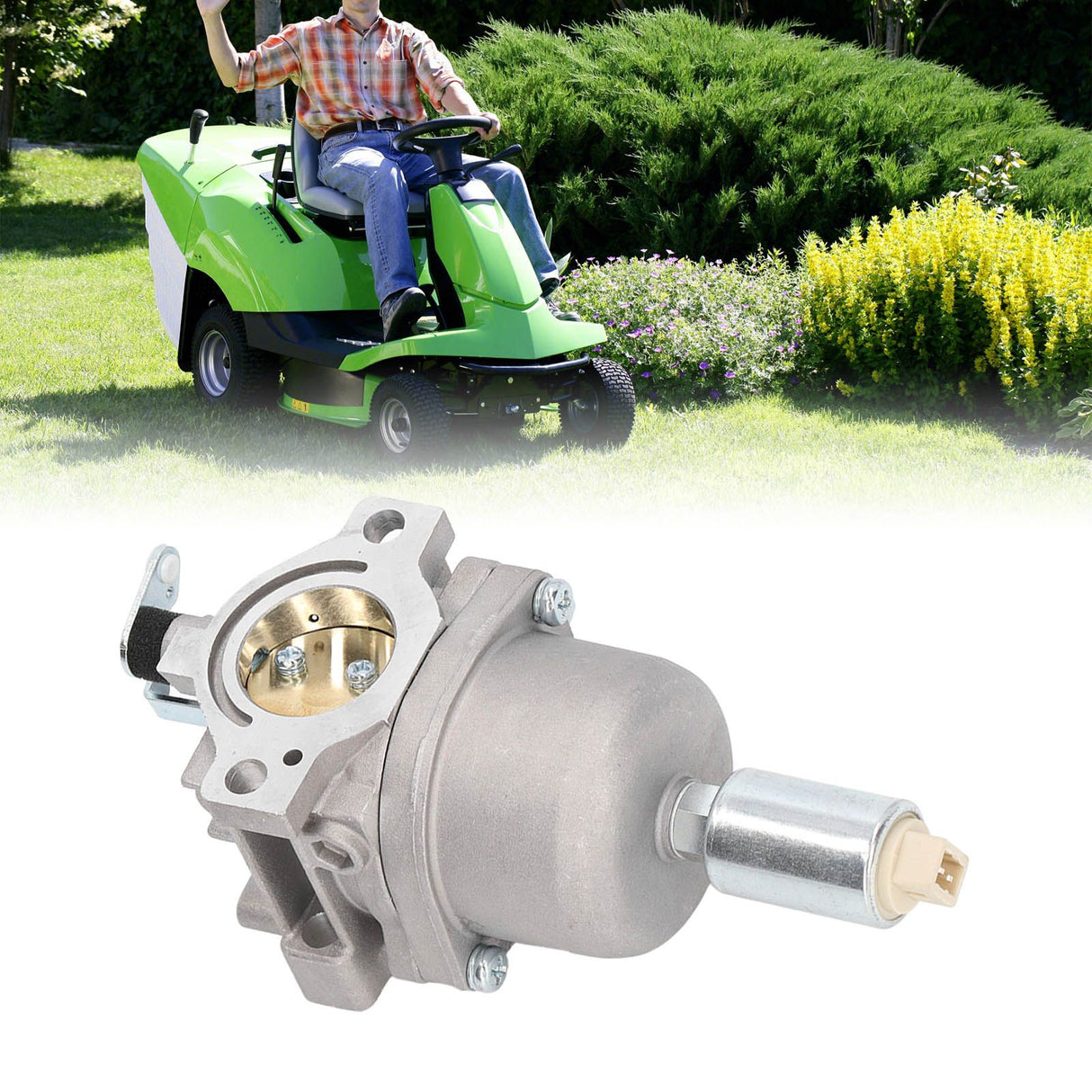 Lawn Mower Carburetor 792060 Metal Engine Carb with Spark Plug for 17.5hp Engine