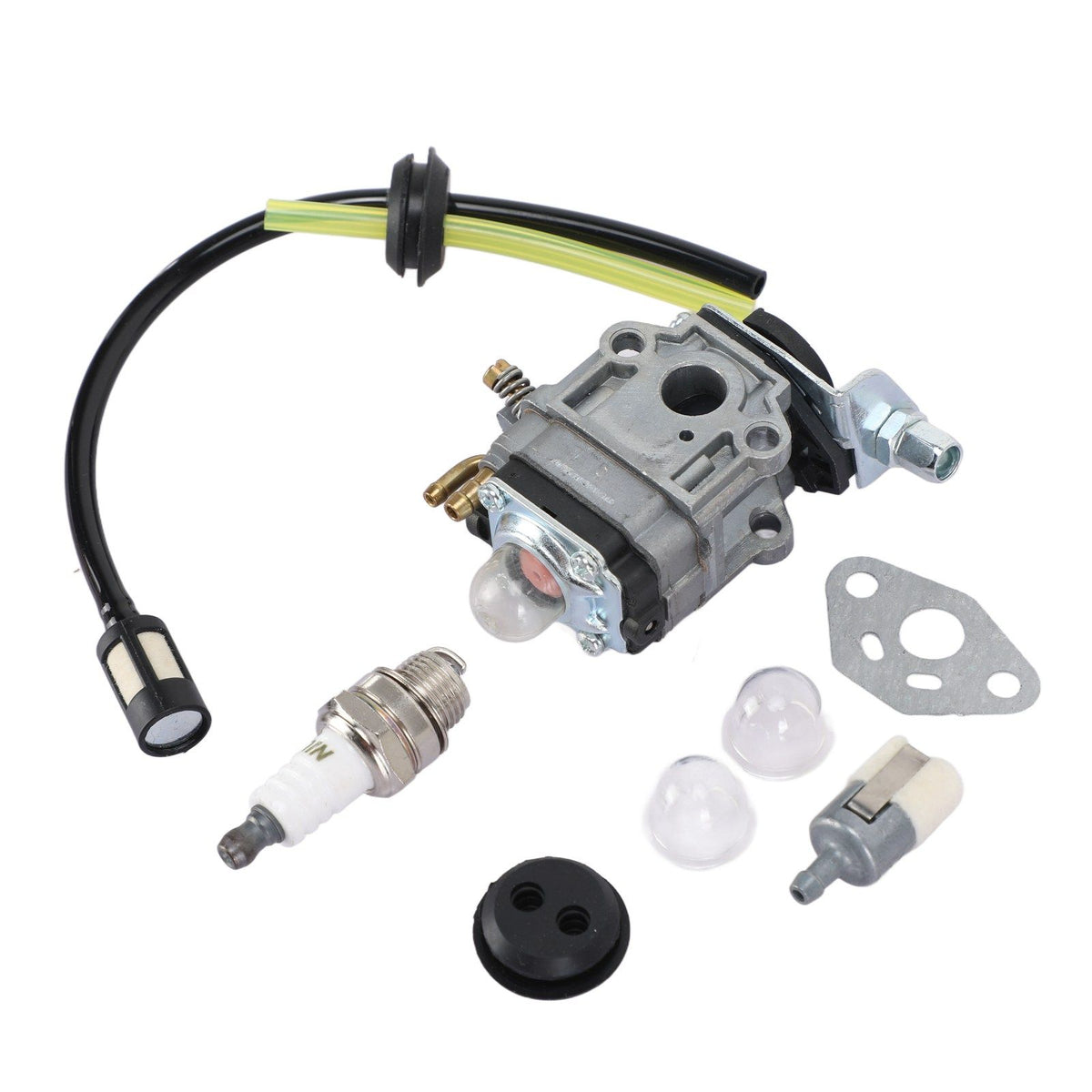 Lawn Mower Carburetor Kit Spark Plug Filter Line for TH23 TH26 TH34 23CC 25CC 26CC 33CC 35CC