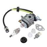 Lawn Mower Carburetor Kit Spark Plug Filter Line for TH23 TH26 TH34 23CC 25CC 26CC 33CC 35CC - Rear View