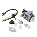 Lawn Mower Carburetor Kit Spark Plug Filter Line for TH23 TH26 TH34 23CC 25CC 26CC 33CC 35CC - Low Angle