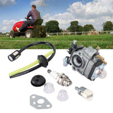 Lawn Mower Carburetor Kit Spark Plug Filter Line for TH23 TH26 TH34 23CC 25CC 26CC 33CC 35CC