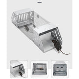 Mice Catch Cage Stainless Steel Full Automatic Dual Door Design Sensitive Mousetrap Cage for Indoor