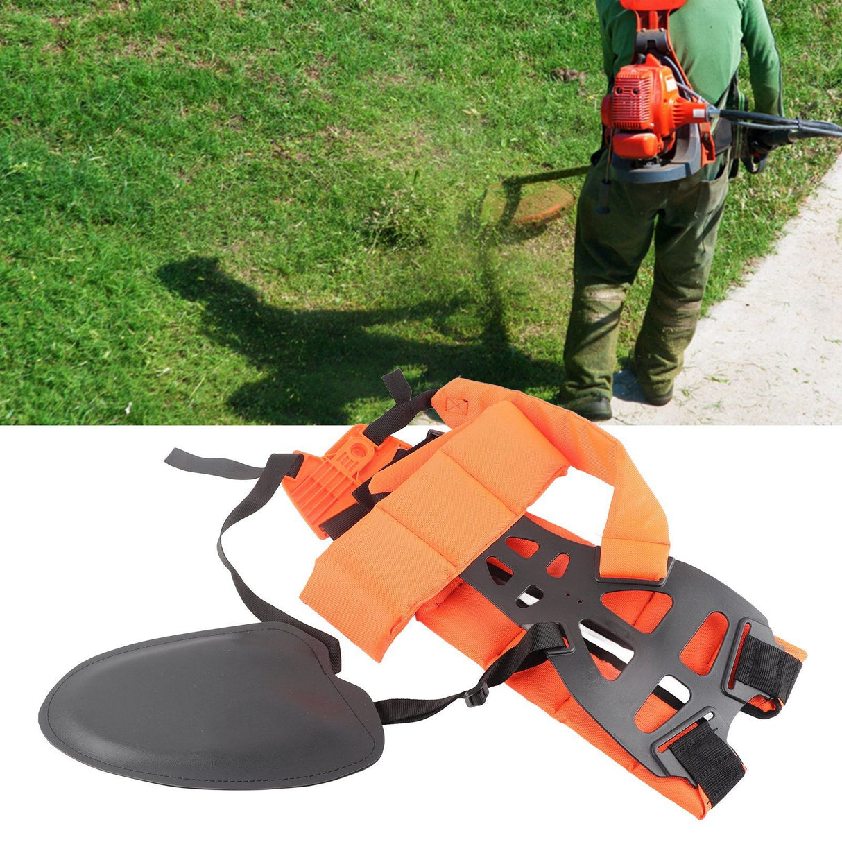 Trimmer Shoulder Strap Flexible Adjustable Length Nylon Oxford Cloth Grass Trimmer Harness Strap for Garden