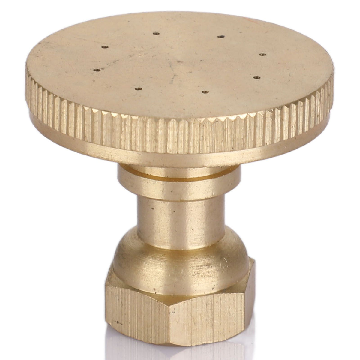 Garden Atomizing Nozzle Copper G3/8 Internal Thread Straight Head 8 Holes Water Pipe Spray Head for Agricultural