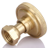 Garden Atomizing Nozzle Copper G3/8 Internal Thread Straight Head 8 Holes Water Pipe Spray Head for Agricultural - Top-Down View