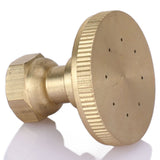 Garden Atomizing Nozzle Copper G3/8 Internal Thread Straight Head 8 Holes Water Pipe Spray Head for Agricultural