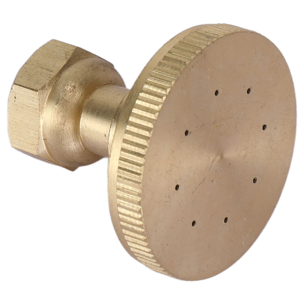 Garden Atomizing Nozzle Copper G3/8 Internal Thread Straight Head 8 Holes Water Pipe Spray Head for Agricultural
