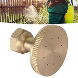 Garden Atomizing Nozzle Copper G3/8 Internal Thread Straight Head 8 Holes Water Pipe Spray Head for Agricultural