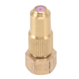 G3/8 Internal Thread High Pressure Sprayer Nozzle Ceramic Brass Watering Tool for Courtyard Agriculture 0.8mm/0.03in Hole - Front View