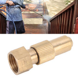 G3/8 Internal Thread High Pressure Sprayer Nozzle Ceramic Brass Watering Tool for Courtyard Agriculture 0.8mm/0.03in Hole