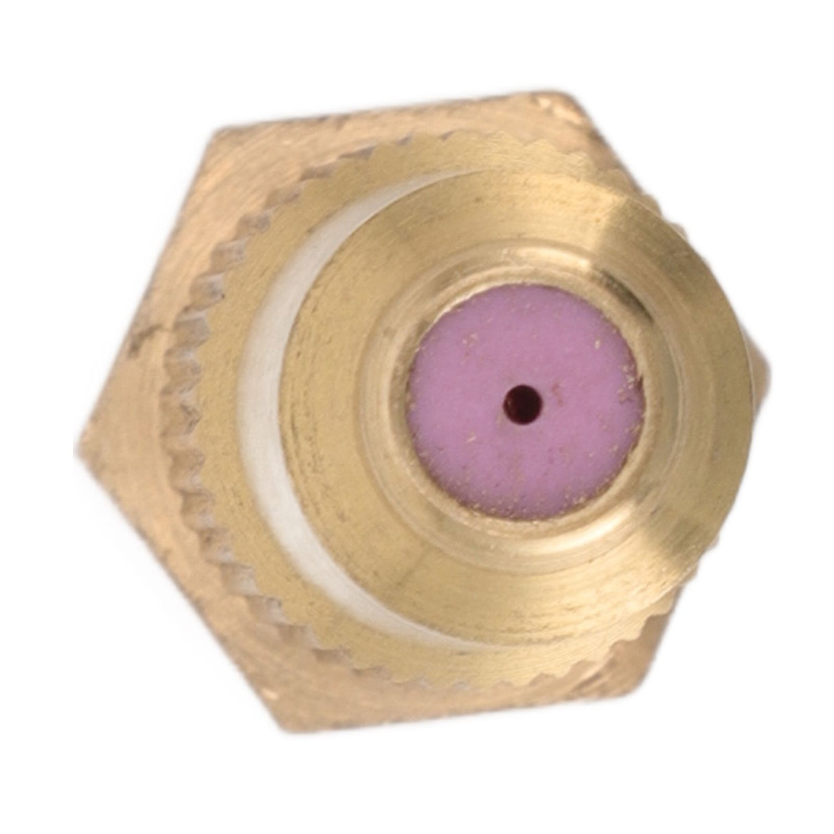G3/8 Internal Thread High Pressure Sprayer Nozzle Ceramic Brass Watering Tool for Courtyard Agriculture 0.8mm/0.03in Hole