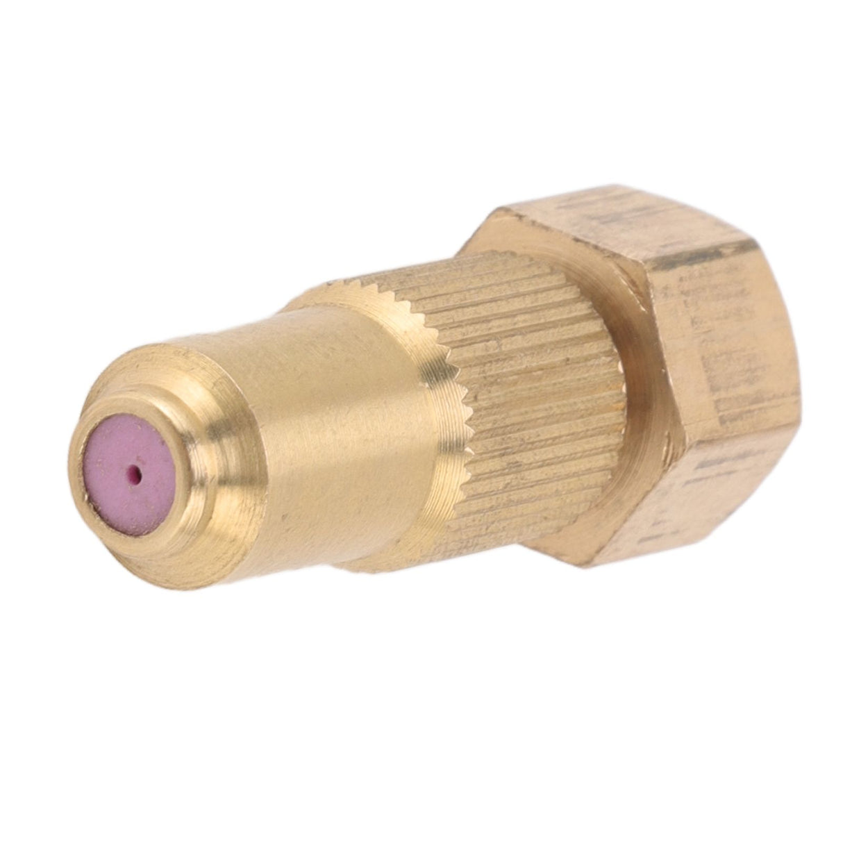 G3/8 Internal Thread High Pressure Sprayer Nozzle Ceramic Brass Watering Tool for Courtyard Agriculture 0.8mm/0.03in Hole