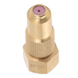 G3/8 Internal Thread High Pressure Sprayer Nozzle Ceramic Brass Watering Tool for Courtyard Agriculture 1.2mm/0.05in Hole - Top-Down View