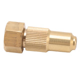 G3/8 Internal Thread High Pressure Sprayer Nozzle Ceramic Brass Watering Tool for Courtyard Agriculture 1.2mm/0.05in Hole - Rear View