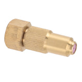 G3/8 Internal Thread High Pressure Sprayer Nozzle Ceramic Brass Watering Tool for Courtyard Agriculture 1.2mm/0.05in Hole