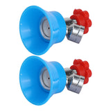 2PCS High Pressure Agricultural Water Sprayer Nozzle G3/8 Thread Pesticide Mist Nozzle Adjustable Alloy Atomizing Sprinkler - Rear View