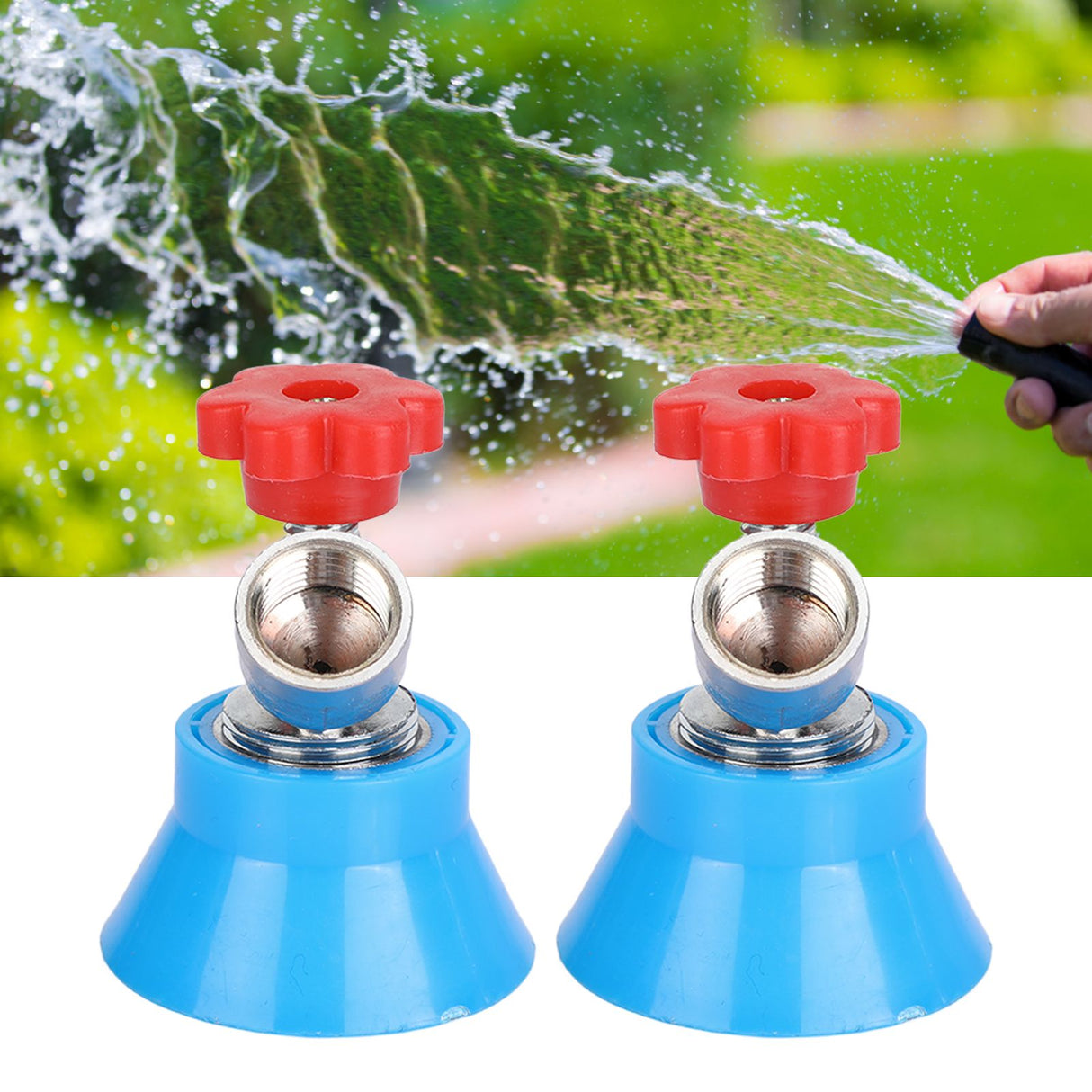 2PCS High Pressure Agricultural Water Sprayer Nozzle G3/8 Thread Pesticide Mist Nozzle Adjustable Alloy Atomizing Sprinkler