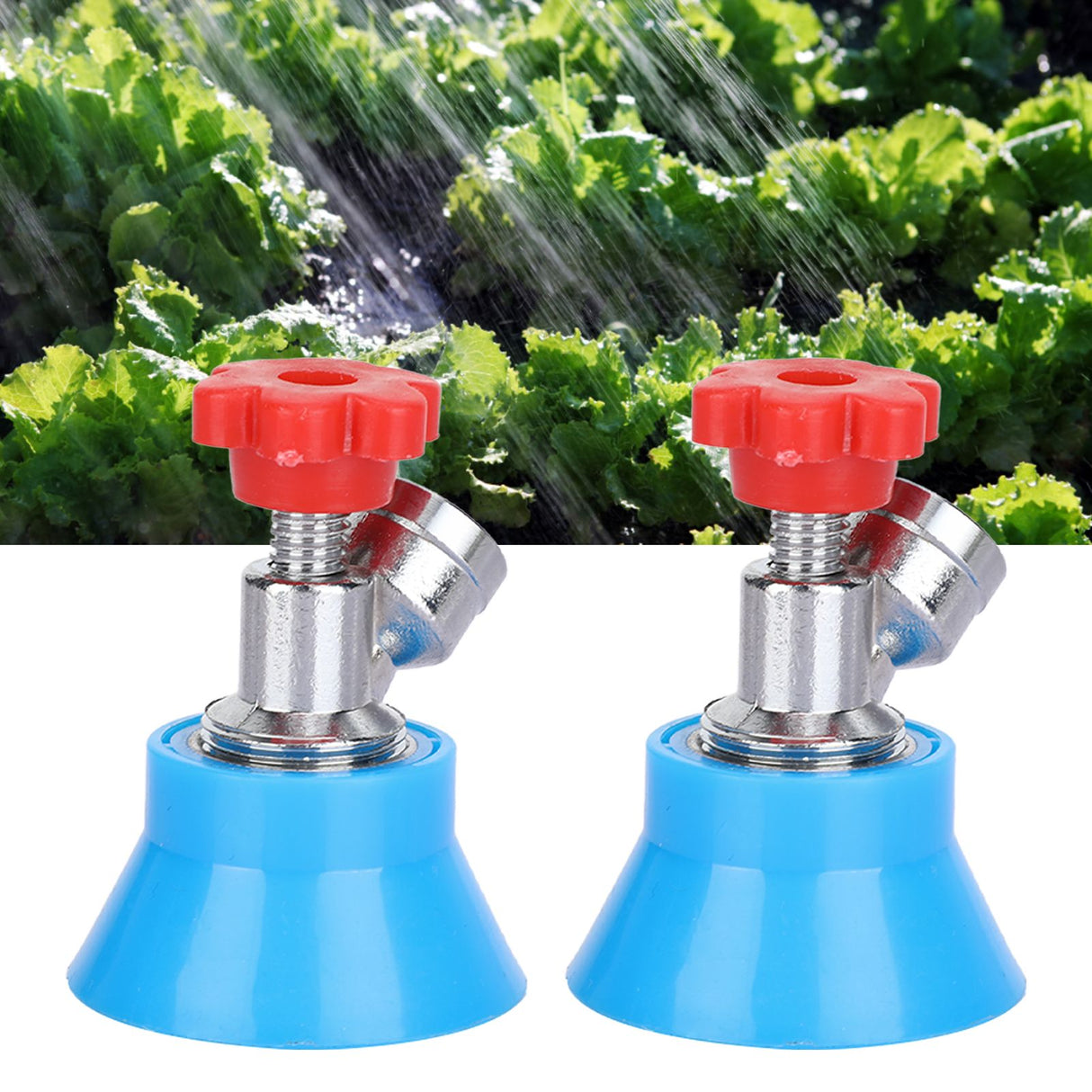 2PCS High Pressure Agricultural Water Sprayer Nozzle G3/8 Thread Pesticide Mist Nozzle Adjustable Alloy Atomizing Sprinkler