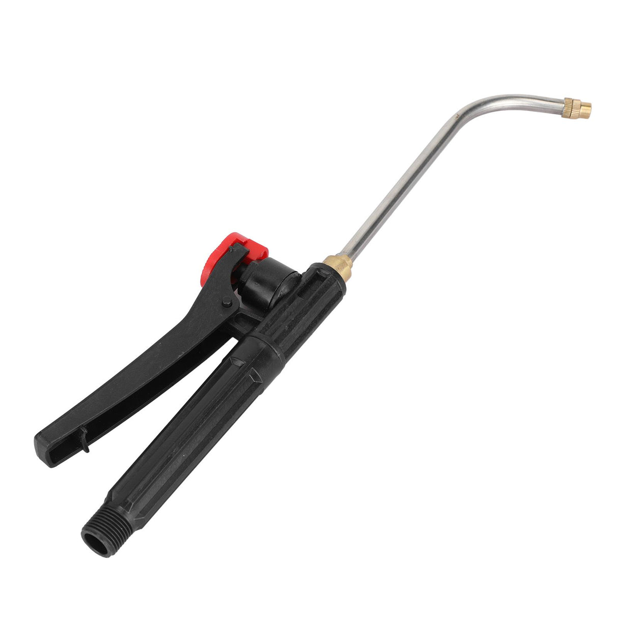 Garden Watering Wand G3/8 External Thread Agricultural Spray Rod with Curved Nozzle Fine Atomization Adjustable Copper Nozzle