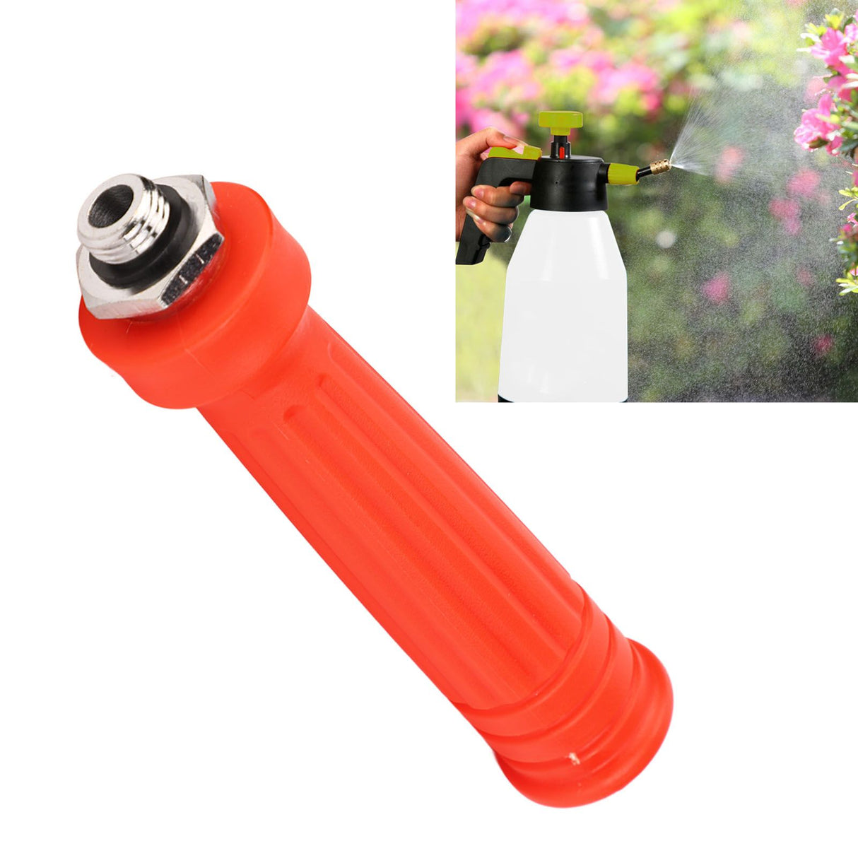 G1/2 High Pressure Sprayer Handle Garden Sprayer Handle Replacement Agricultural Sprayers Accessory Stainless Steel Screw Thread with Inside Filter