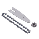 129mm Chainsaw Guide Plate Chain Sprocket Set Steel 4 Inch Mini Handheld Electric Pruning Saw