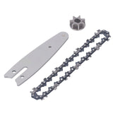129mm Chainsaw Guide Plate Chain Sprocket Set Steel 4 Inch Mini Handheld Electric Pruning Saw