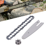 129mm Chainsaw Guide Plate Chain Sprocket Set Steel 4 Inch Mini Handheld Electric Pruning Saw