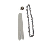 Chainsaw Chain Set Steel Sprocket 186mm Guide Plate 230mm Chain 6in Saw Replacement Accessories for Mini Electric Chainsaw