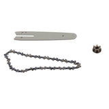 Chainsaw Chain Set Steel Sprocket 186mm Guide Plate 230mm Chain 6in Saw Replacement Accessories for Mini Electric Chainsaw - Top-Down View