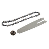 Chainsaw Chain Set Steel Sprocket 186mm Guide Plate 230mm Chain 6in Saw Replacement Accessories for Mini Electric Chainsaw