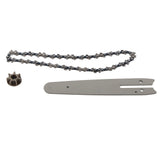 Chainsaw Chain Set Steel Sprocket 186mm Guide Plate 230mm Chain 6in Saw Replacement Accessories for Mini Electric Chainsaw