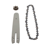 Chainsaw Chain Set Steel Sprocket 186mm Guide Plate 230mm Chain 6in Saw Replacement Accessories for Mini Electric Chainsaw