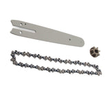 Chainsaw Chain Set Steel Sprocket 186mm Guide Plate 230mm Chain 6in Saw Replacement Accessories for Mini Electric Chainsaw - Extra Image