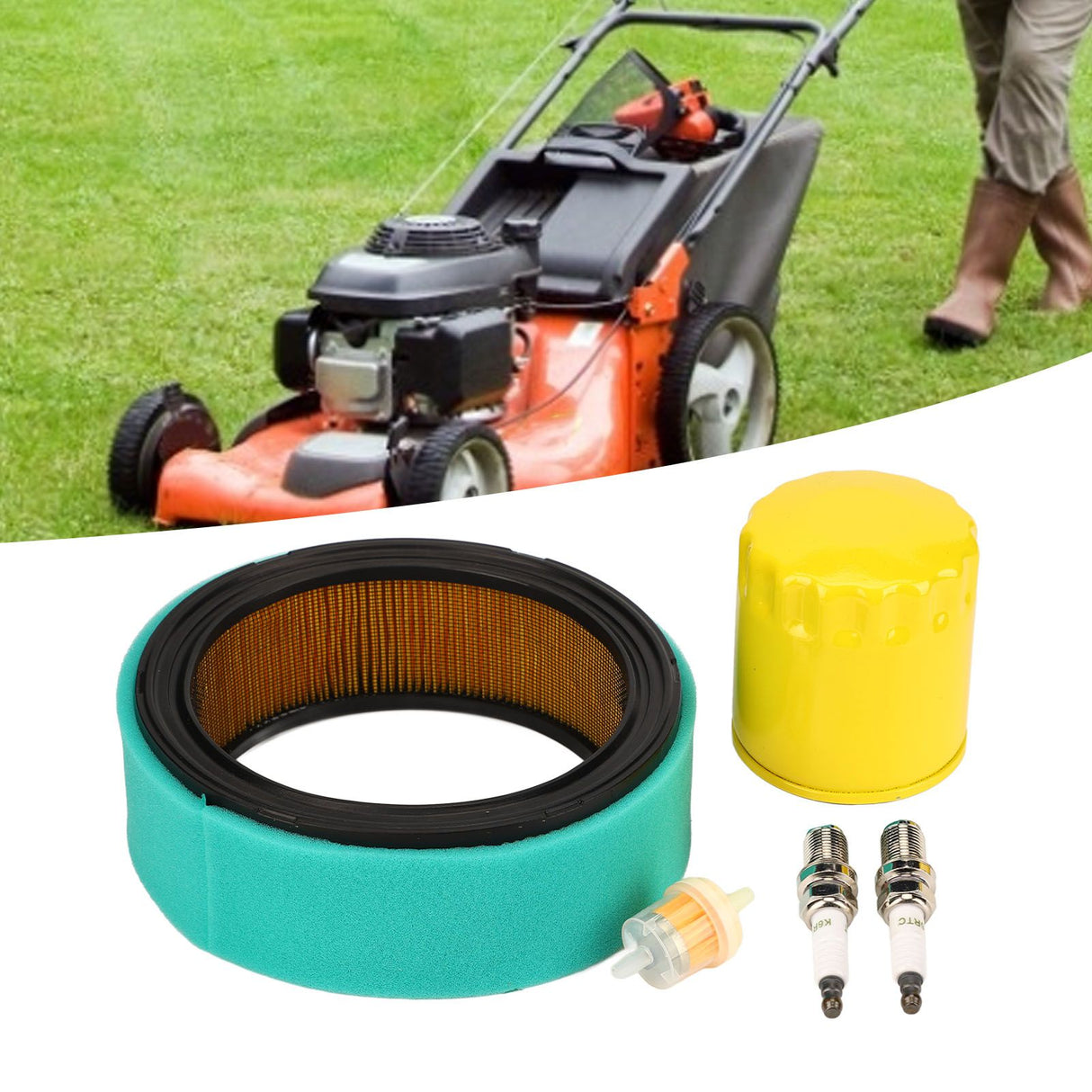 Air Filter Repair Kit Lawn Mower Air Filter Fuel Filter Set for KOHLER CV18S CV23S CV20S CH22 CH23