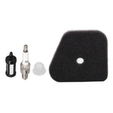 Air Filter Repair Kit Ceramic Cotton Spark Plug Fuel Filter Cap for STIHL KM130R String Trimmer - Front View